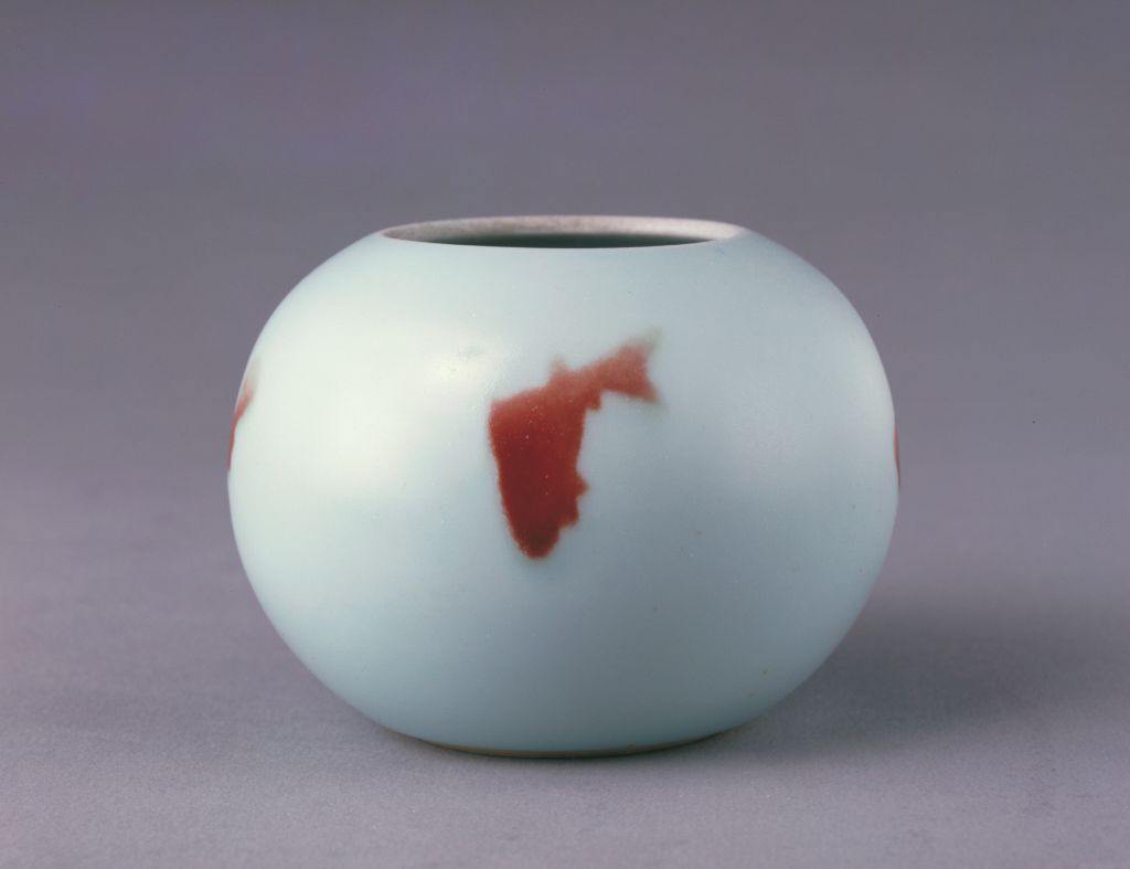 图片[1]-In-glaze red fish pattern water cheng-China Archive